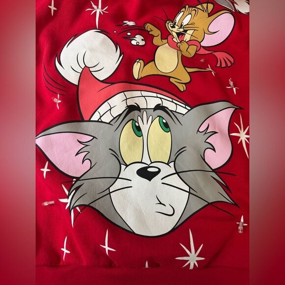 Tom and Jerry Christmas Sweatshirt - Picture 3 of 4